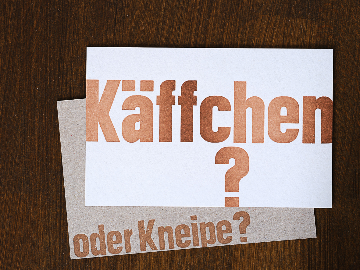 Postkarten für alle Lebenslagen: Käffchen?